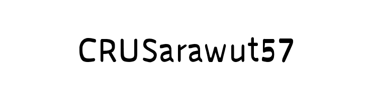 CRU Sarawut 57  नि: शुल्क फ़ॉन्ट्स डाउनलोड