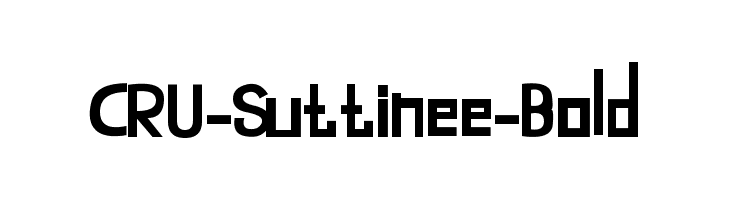 CRU-Suttinee-Bold  Descarca Fonturi Gratis