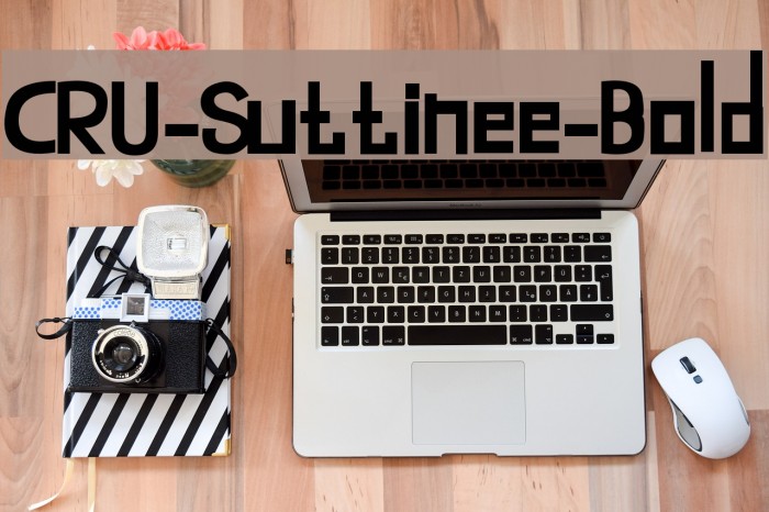 CRU-Suttinee-Bold Font examples