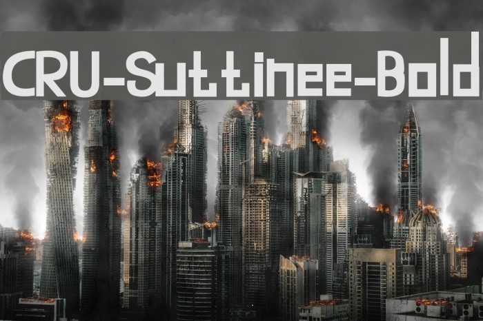 CRU-Suttinee-Bold Font examples