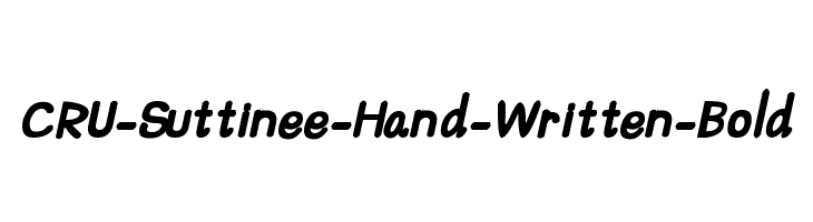 CRU-Suttinee-Hand-Written-Bold  Frei Schriftart Herunterladen