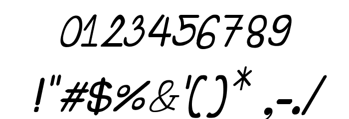 CRU-Suttinee-Hand-Written-Italic Font OTHER CHARS