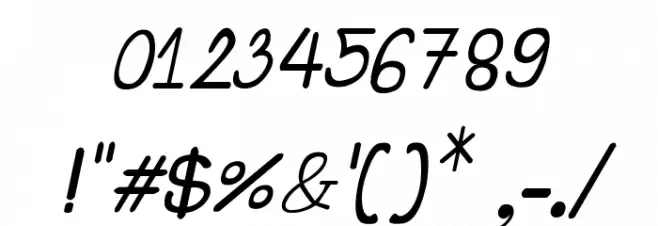 CRU-Suttinee-Hand-Written-Italic Font OTHER CHARS