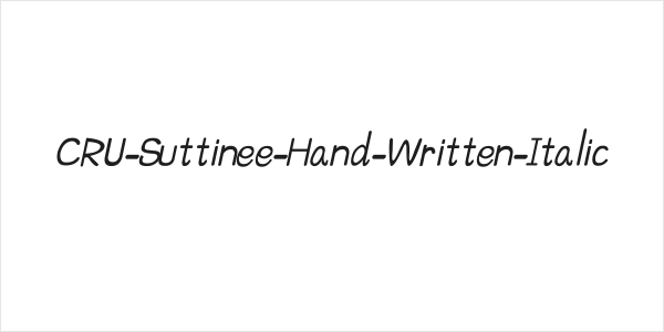 CRU-Suttinee-Hand-Written-Italic Logo
