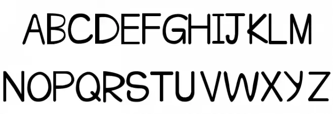 CRU-Suttinee-Hand-Written 字体 大写