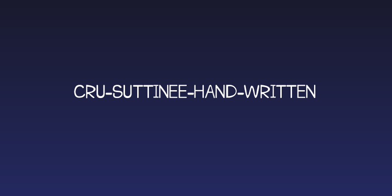 CRU-Suttinee-Hand-Written Social Header