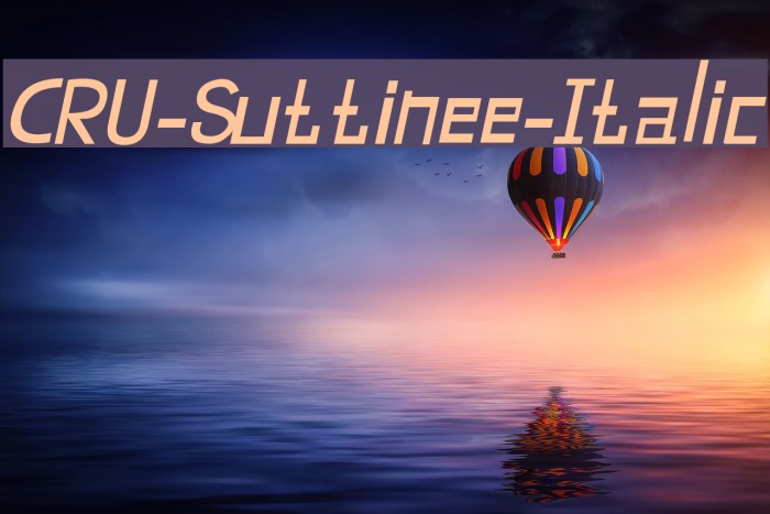CRU-Suttinee-Italic Fuentes examples