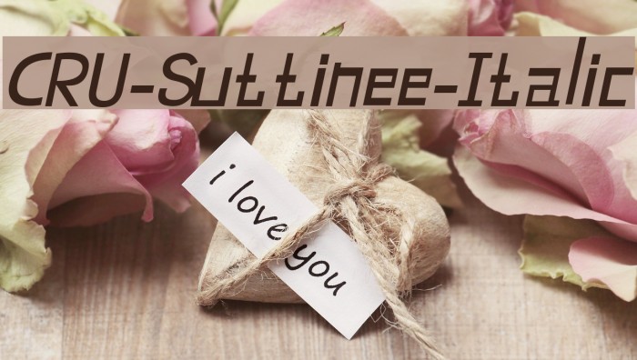 CRU-Suttinee-Italic Fuentes examples