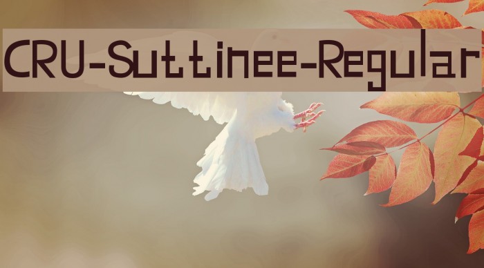 CRU-Suttinee-Regular Font examples