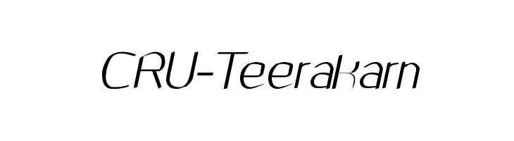 CRU-Teerakarn Font