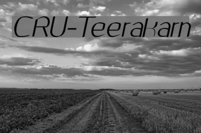 CRU-Teerakarn Font examples