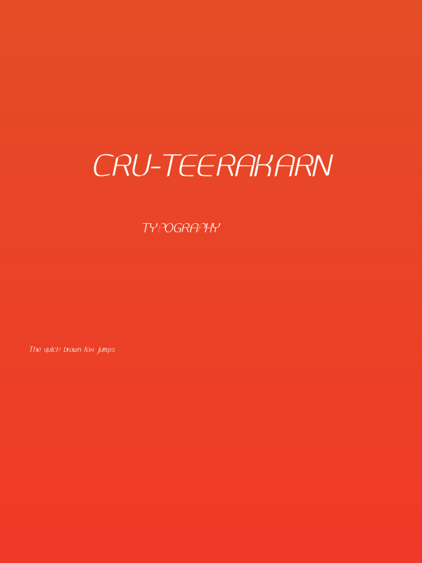 CRU-Teerakarn Poster