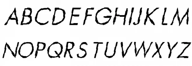 CRU-Teerapong-Italic フォント 大文字