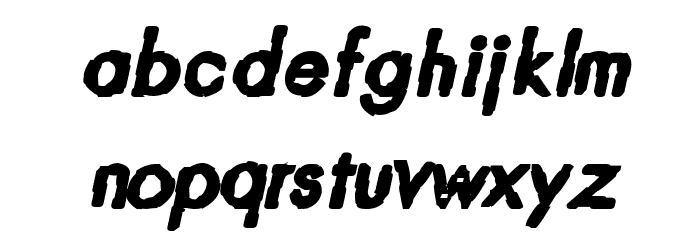 CRU-Teerapong-ItalicBold Font LOWERCASE