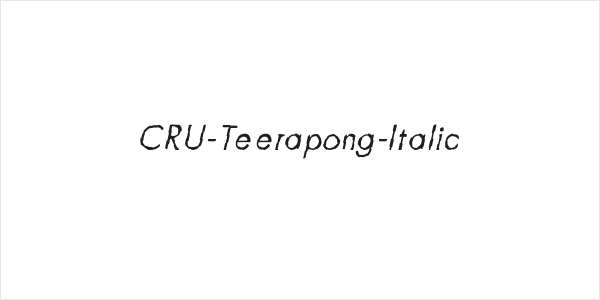 CRU-Teerapong-Italic Logo