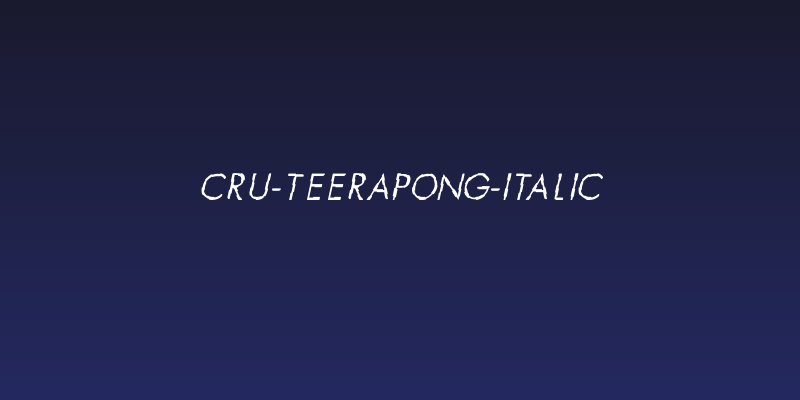 CRU-Teerapong-Italic Social Header
