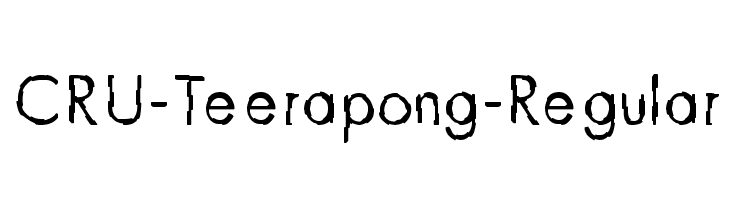 CRU-Teerapong-Regular Font