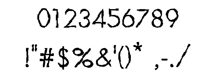 CRU-Teerapong-Regular Font OTHER CHARS