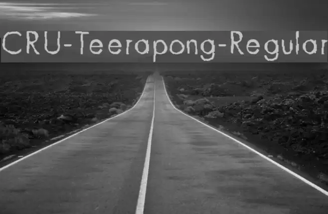 CRU-Teerapong-Regular Font examples