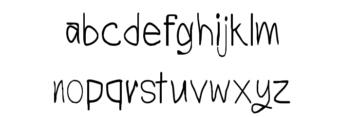 CRU-Todsaporn-Hand-Written-Bold Font LOWERCASE