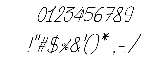 CRU-Todsaporn-Hand-Written-Italic Font OTHER CHARS