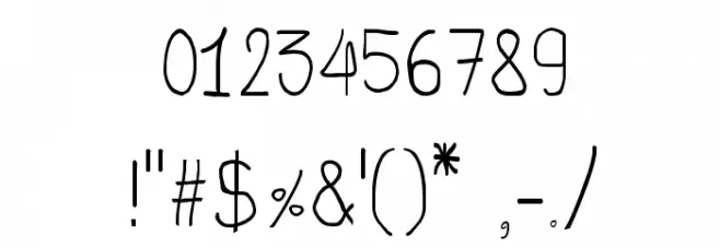 CRU-Todsaporn-Hand-Written Font OTHER CHARS