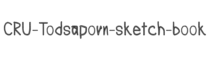 CRU-Todsaporn-sketch-book Font