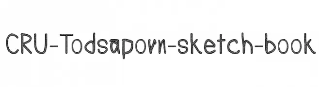 CRU-Todsaporn-sketch-book  नि: शुल्क फ़ॉन्ट्स डाउनलोड