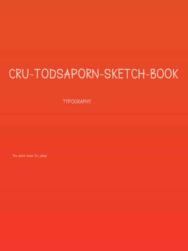 CRU-Todsaporn-sketch-book Poster