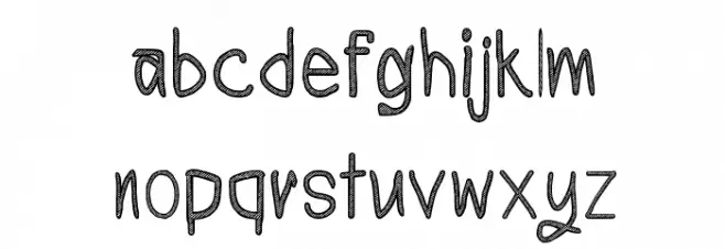 CRU-Todsaporn-sketch-book Font Litere mici