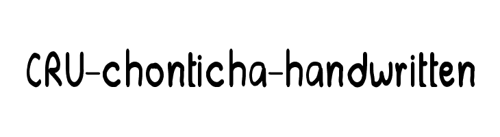 CRU-chonticha-handwritten Font