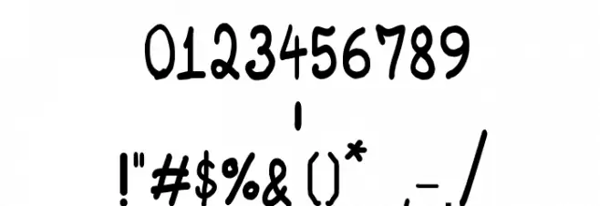 CRU-chonticha-handwritten Font OTHER CHARS