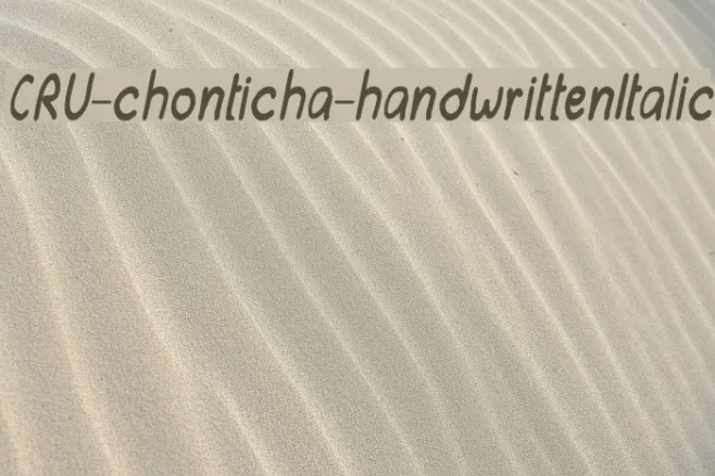 CRU-chonticha-handwrittenItalic Example 3