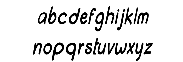 CRU-chonticha-handwrittenItalic Font LOWERCASE