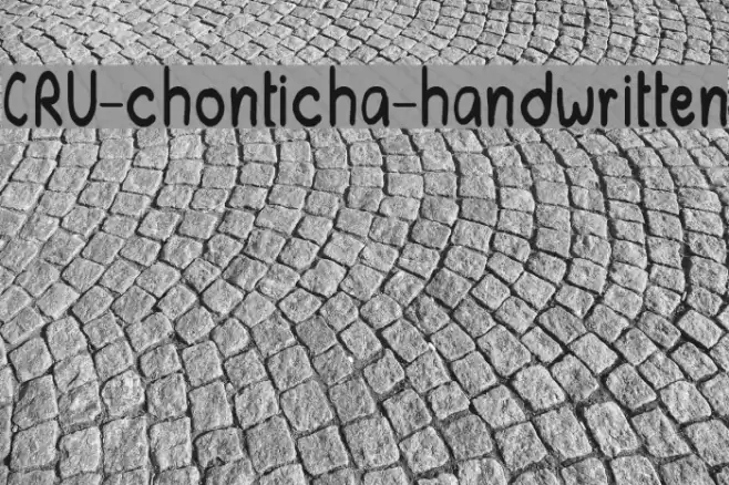 CRU-chonticha-handwritten Font examples