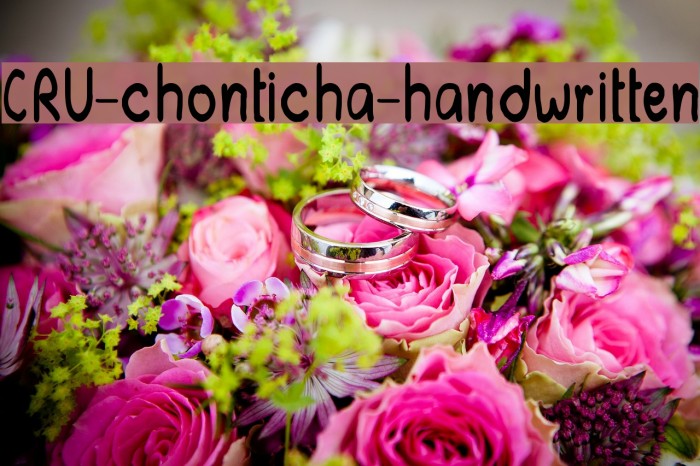 CRU-chonticha-handwritten Font examples