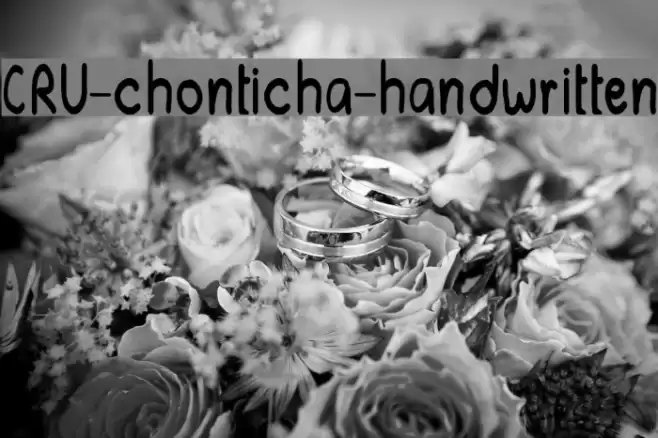 CRU-chonticha-handwritten Font examples