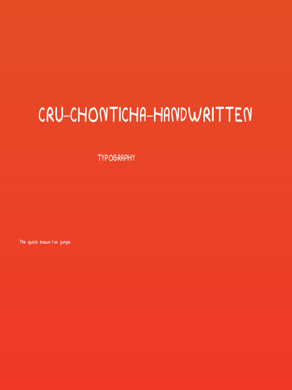 CRU-chonticha-handwritten Poster