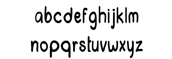 CRU-chonticha-handwritten Font LOWERCASE