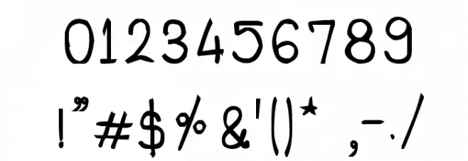 CRU-dissaramas-Hand-Written Bold Font OTHER CHARS