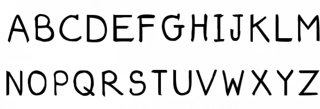 CRU-dissaramas-Hand-Written Bold Font Litere mari