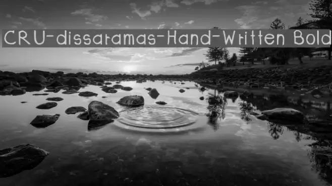 CRU-dissaramas-Hand-Written Bold Font examples