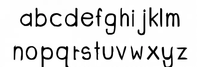 CRU-dissaramas-Hand-Written Bold Caratteri MINUSCOLO