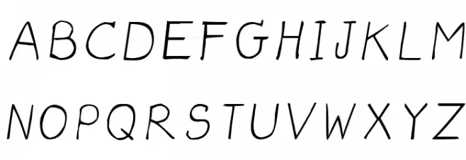 CRU-dissaramas-Hand-Written Italic Polices MAJUSCULES