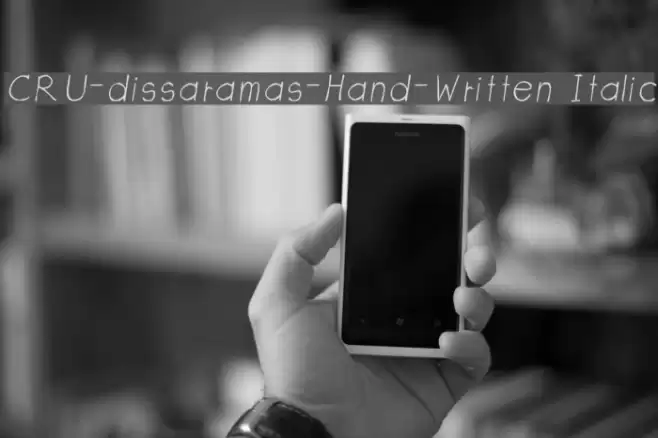 CRU-dissaramas-Hand-Written Italic Font examples