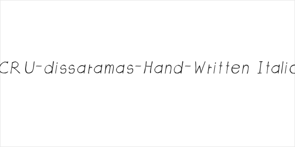 CRU-dissaramas-Hand-Written Italic Logo