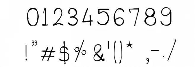 CRU-dissaramas-Hand-Written Font OTHER CHARS