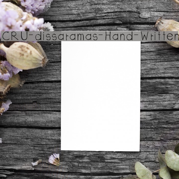 CRU-dissaramas-Hand-Written Font examples