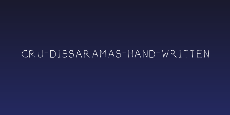 CRU-dissaramas-Hand-Written Social Header