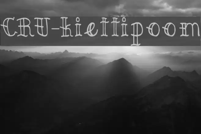 CRU-kiettipoom Fonte examples